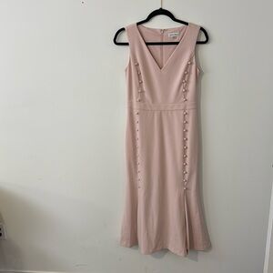 Nude pink Calvin Klein dress